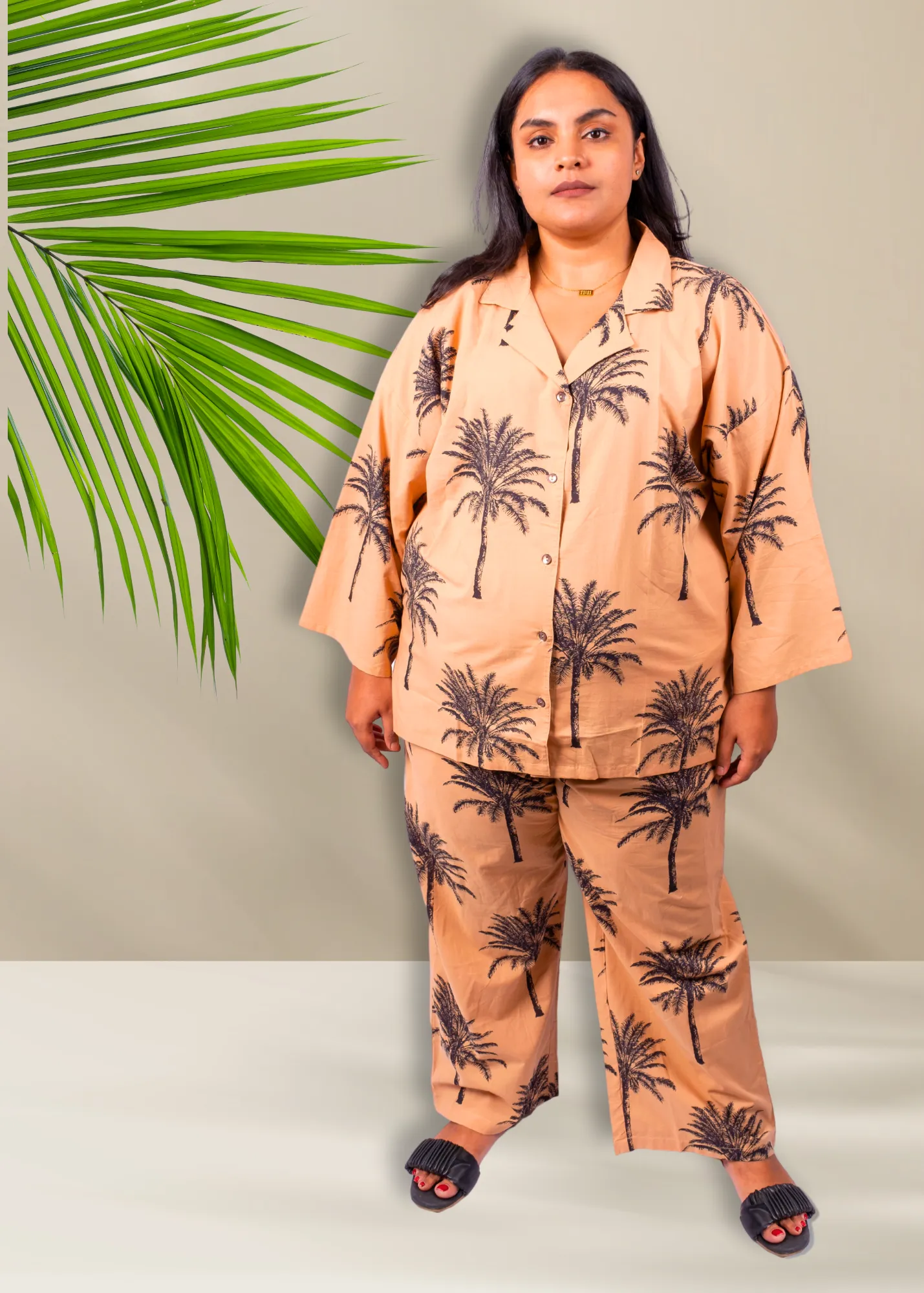 Sharan Boxy PJ 2pc Set - Sandy Palms