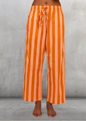 Sharan Crop Pant - Sunset Stripes