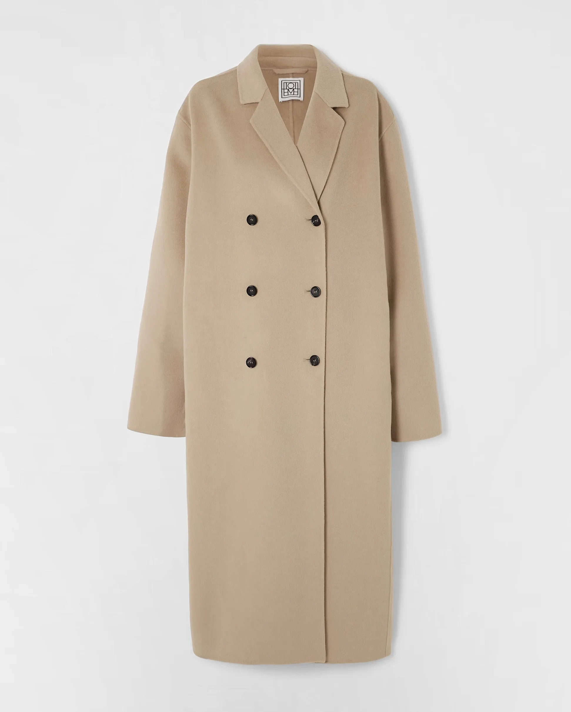 SIGNATURE WOOL DOUBL COAT / BISCUIT