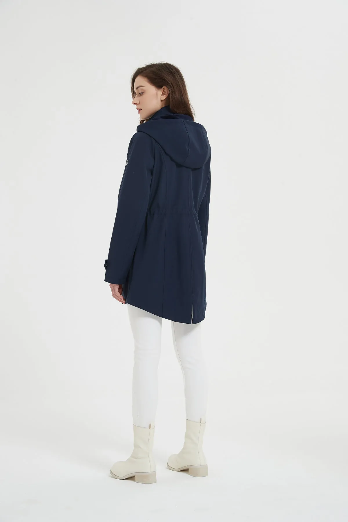 Softshell Raglan Sleeves Anorak Jacket With Hood