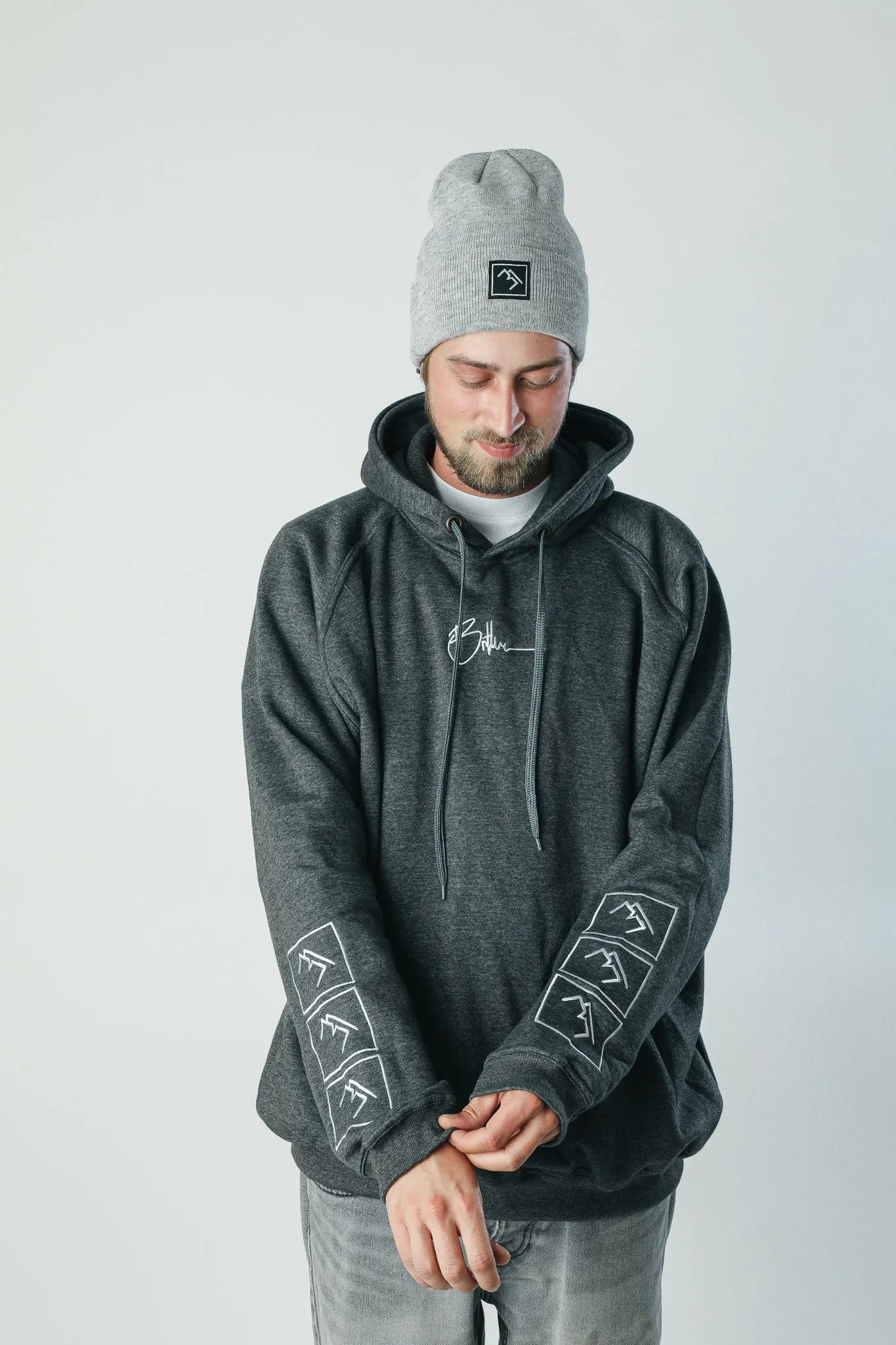 Stacked Hoodie - Charcoal