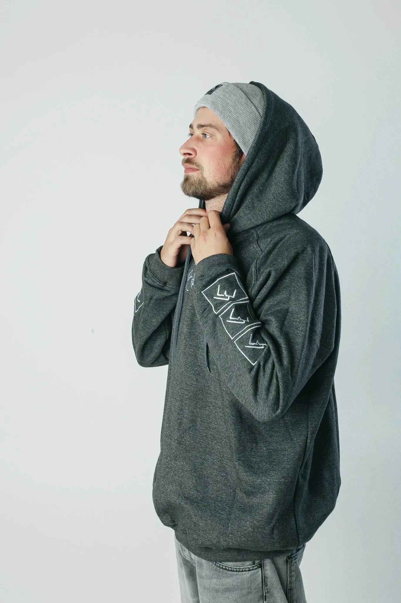 Stacked Hoodie - Charcoal