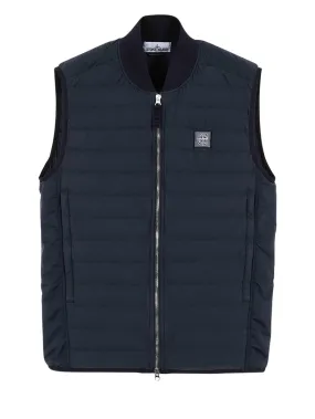 Stone Island Down Loom Woven Vest Navy