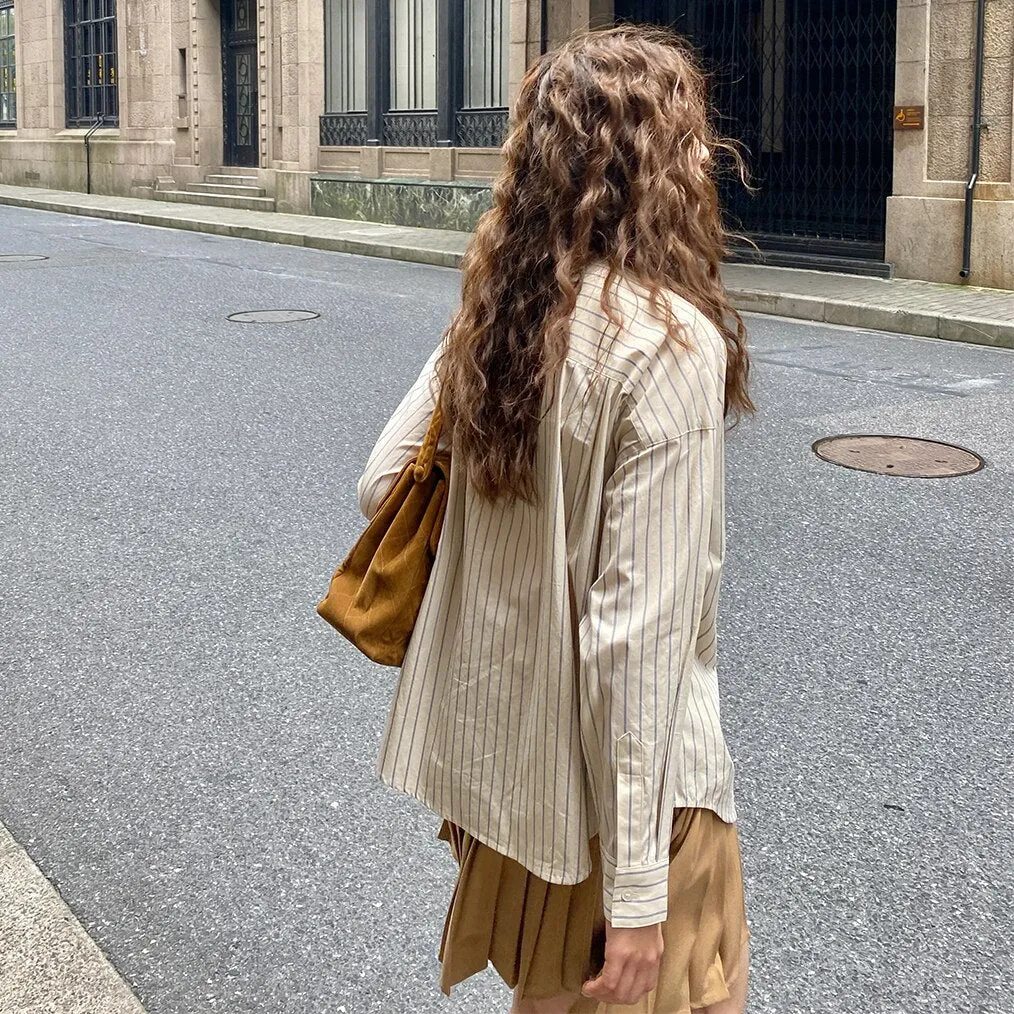 Striped Button-Down Shirt