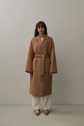 THE BOYFRIEND COAT - CAMEL 90/10