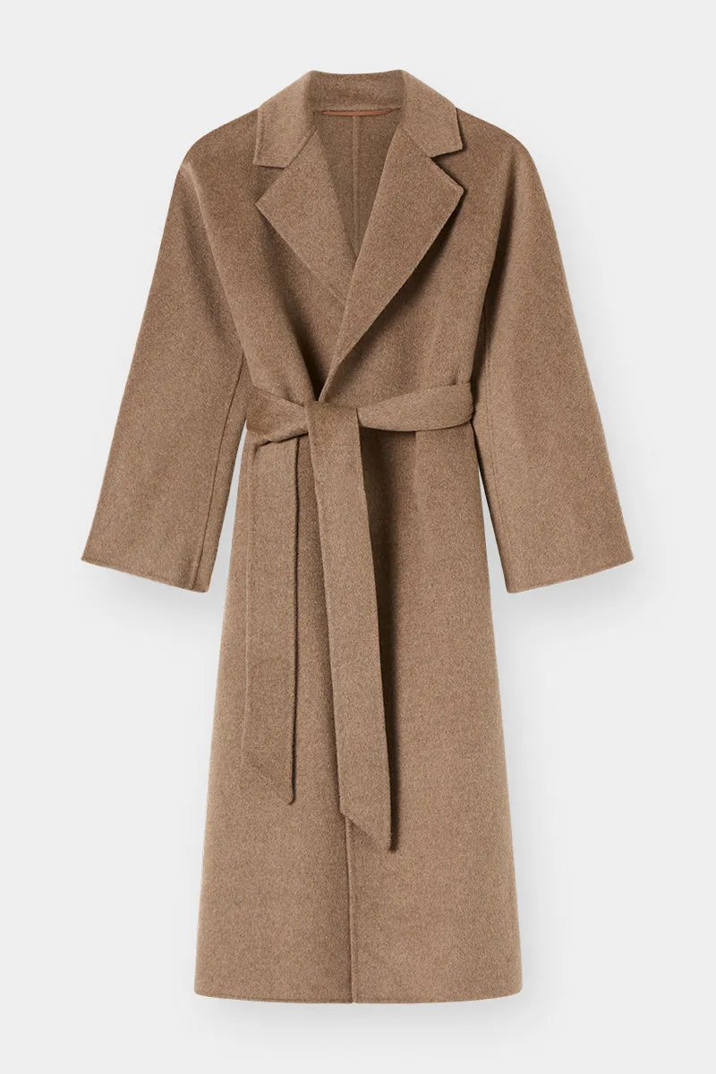 THE CURATED CLASSIC COAT - CHOCOLATE MELANGE