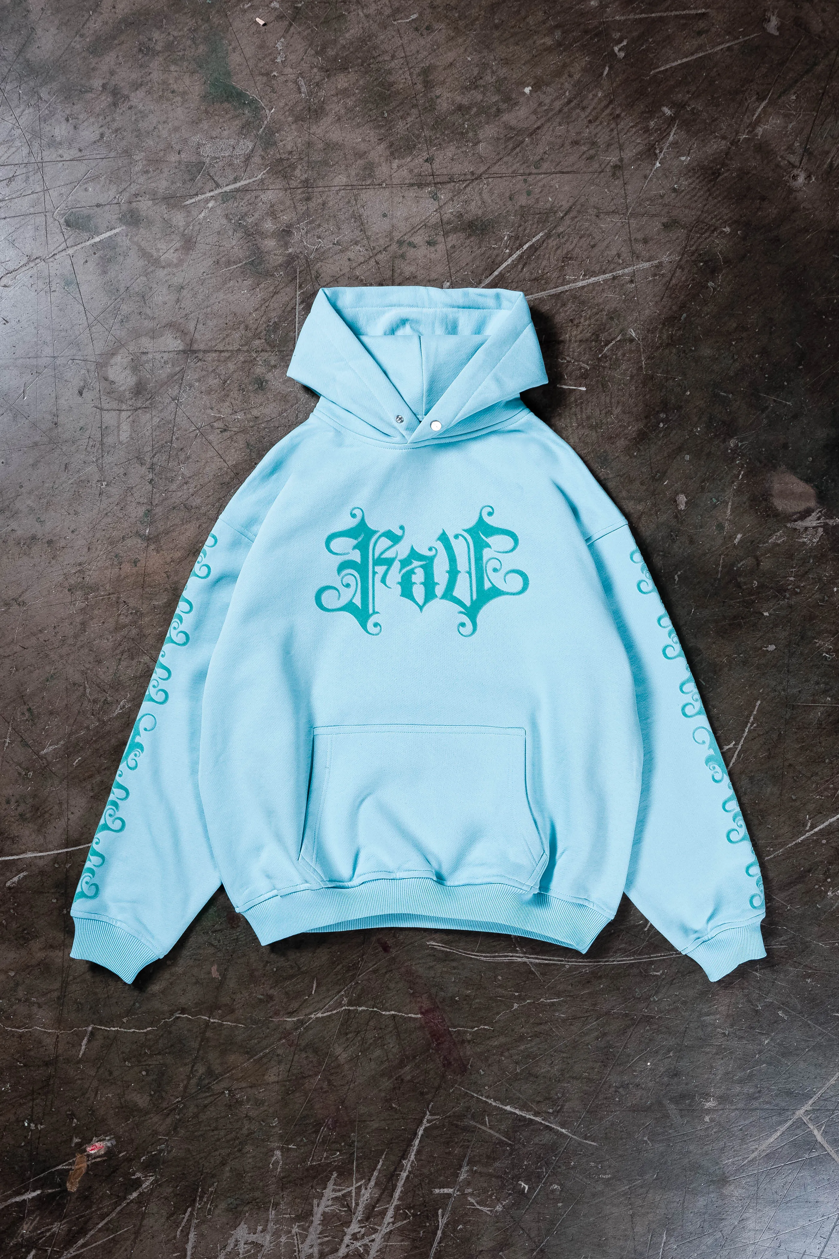 VELOUR TROPICAL BREEZE SNAP BUTTON HOODIE