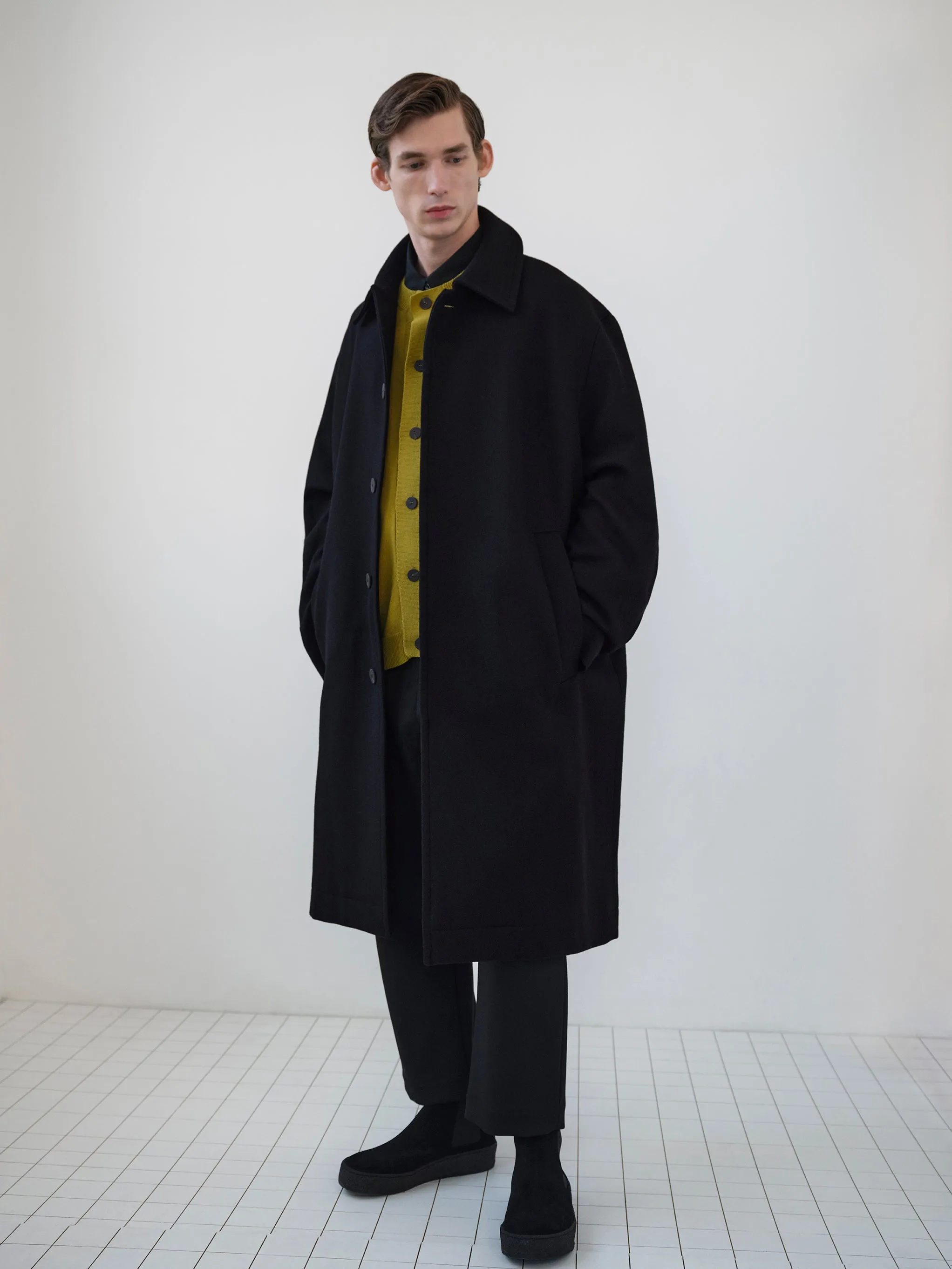 Wain Coat in Black