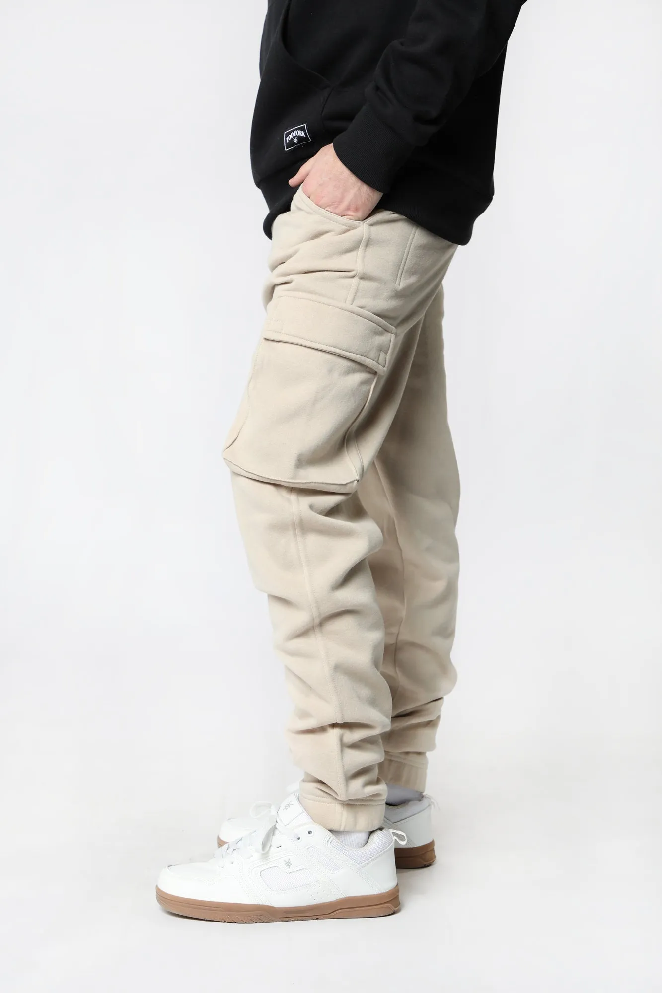 West49 Mens Fleece Cargo Jogger