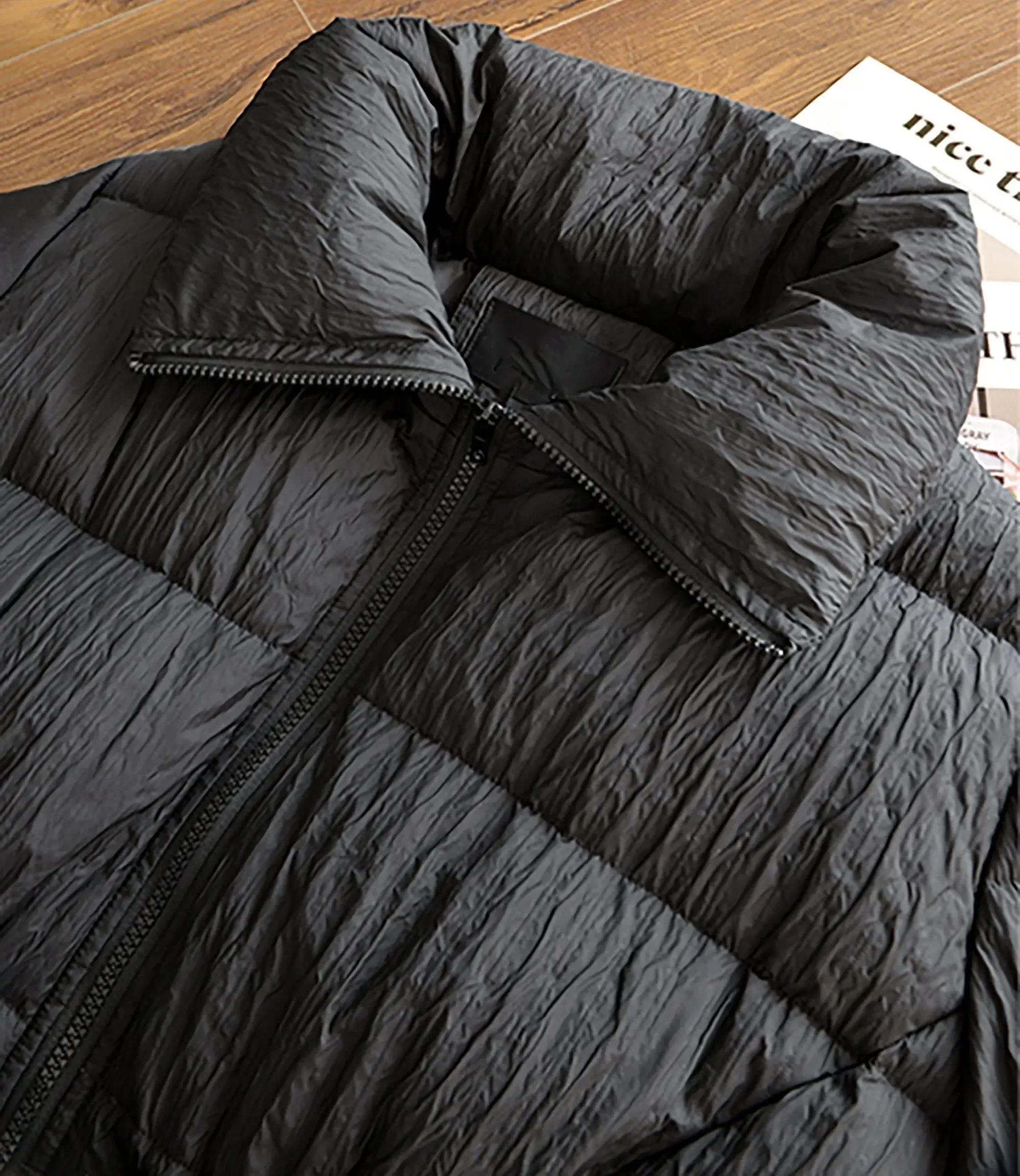 Women Black Long Down Coat,Oversize Down Jacket,Black Puffer Coat,Casual Warm Puffy Coat,Quilted Down Puffer Padded Coat,Warm Puffy Coat