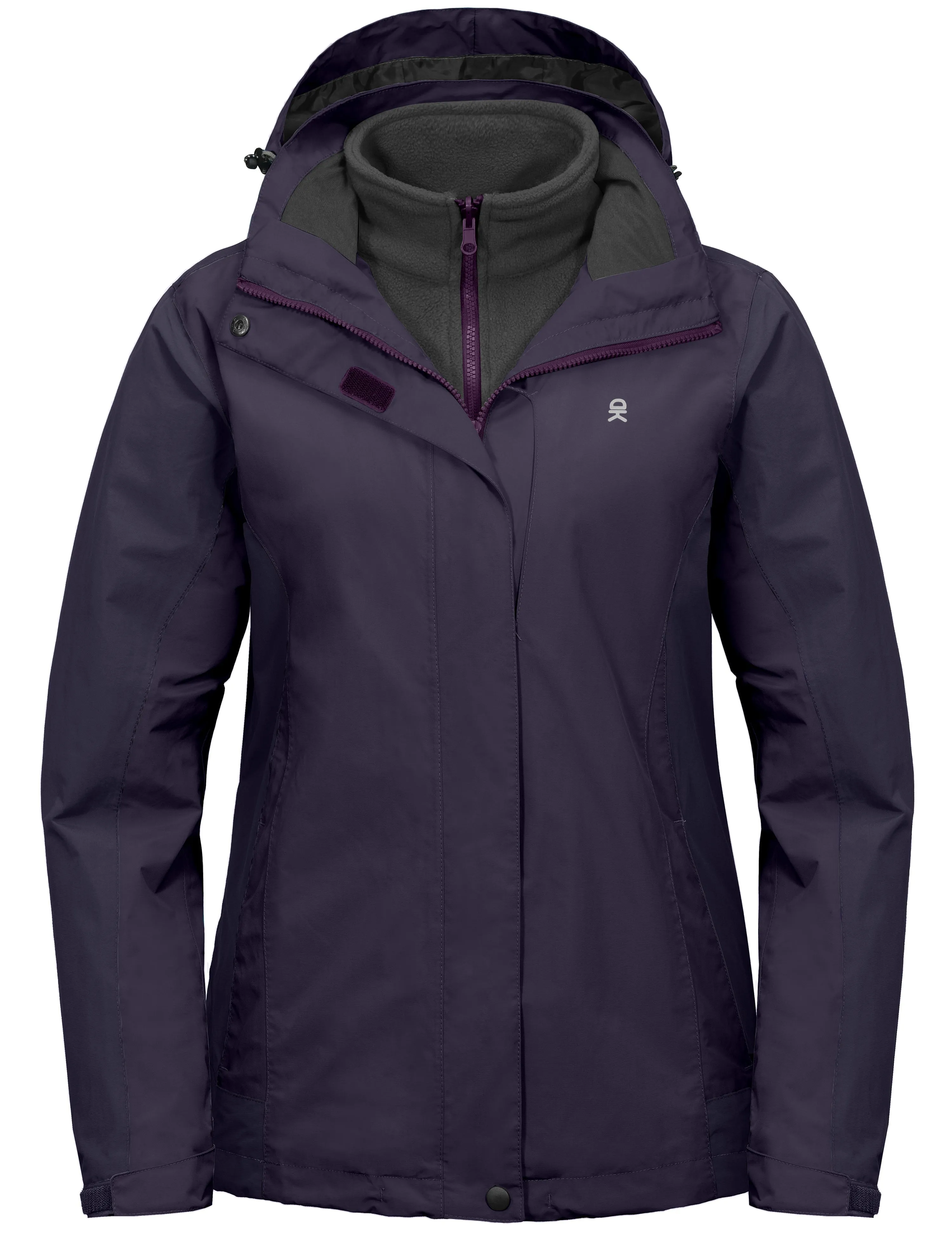 Women's 3 in 1 Winter Ski Warm Fleece Liner Jacket