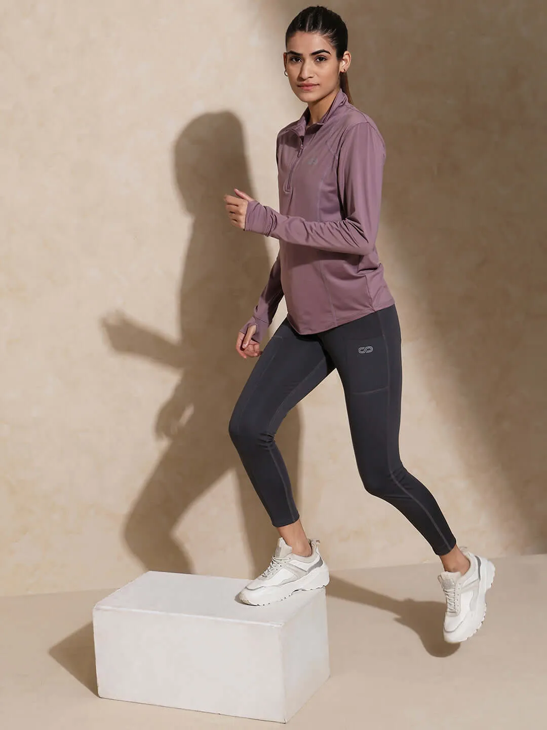 Women's Ath Runner Zip Neck Nirvana