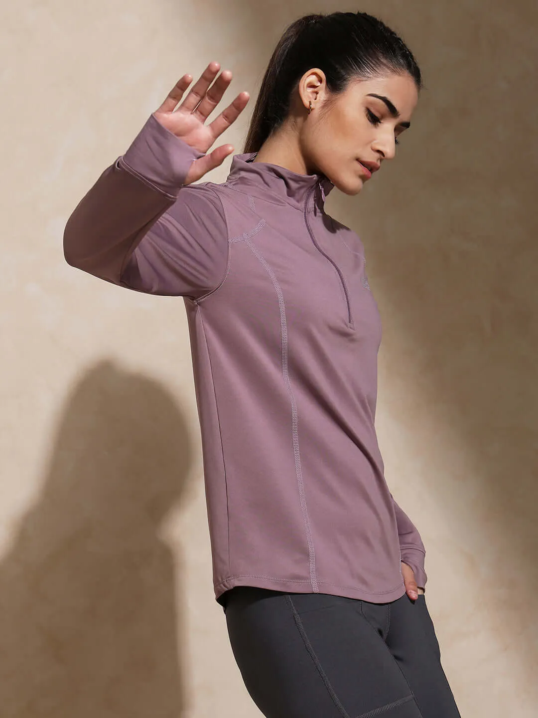 Women's Ath Runner Zip Neck Nirvana