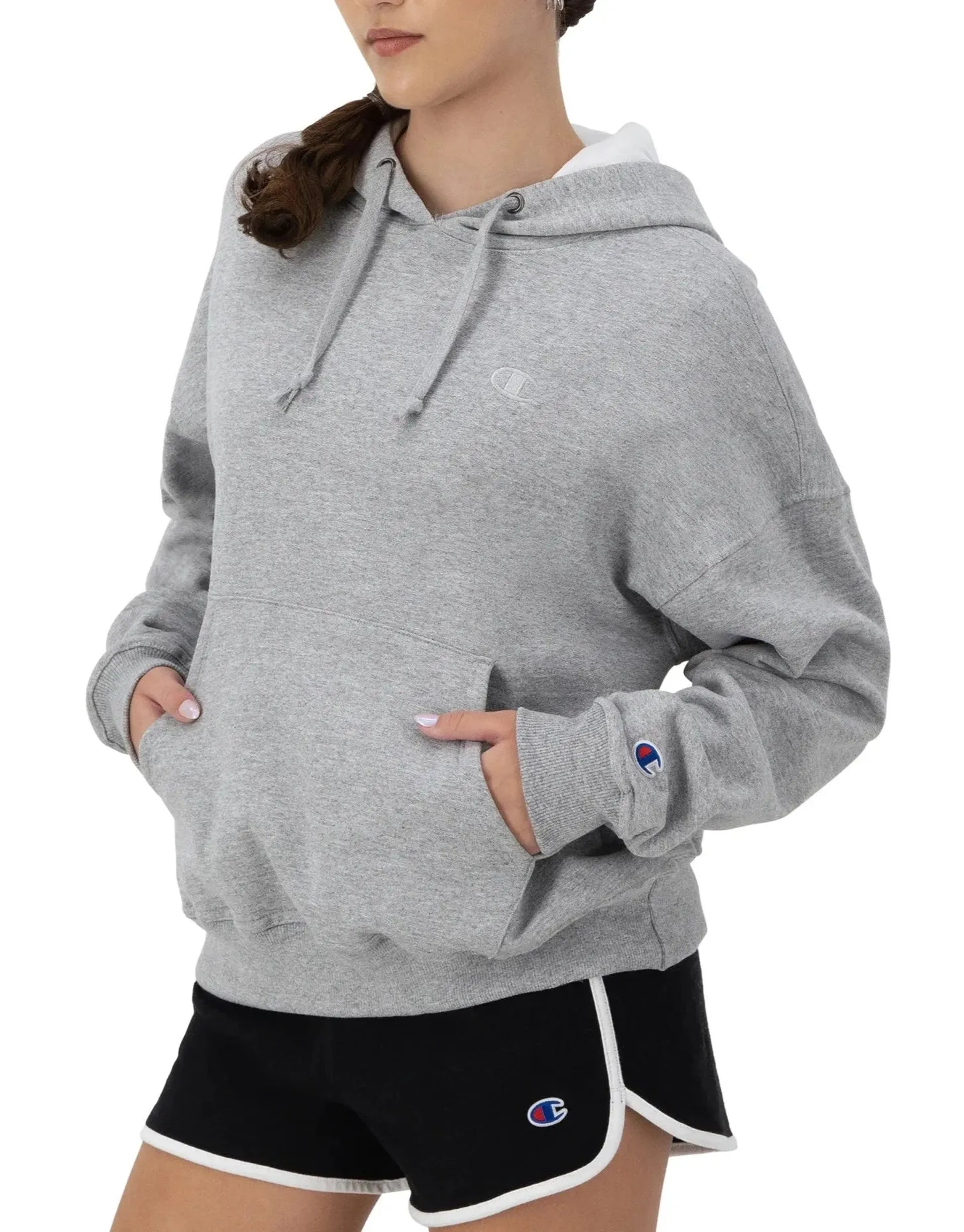 Women's Embroidered C Logo Powerblend Fleece Relaxed Hoodie