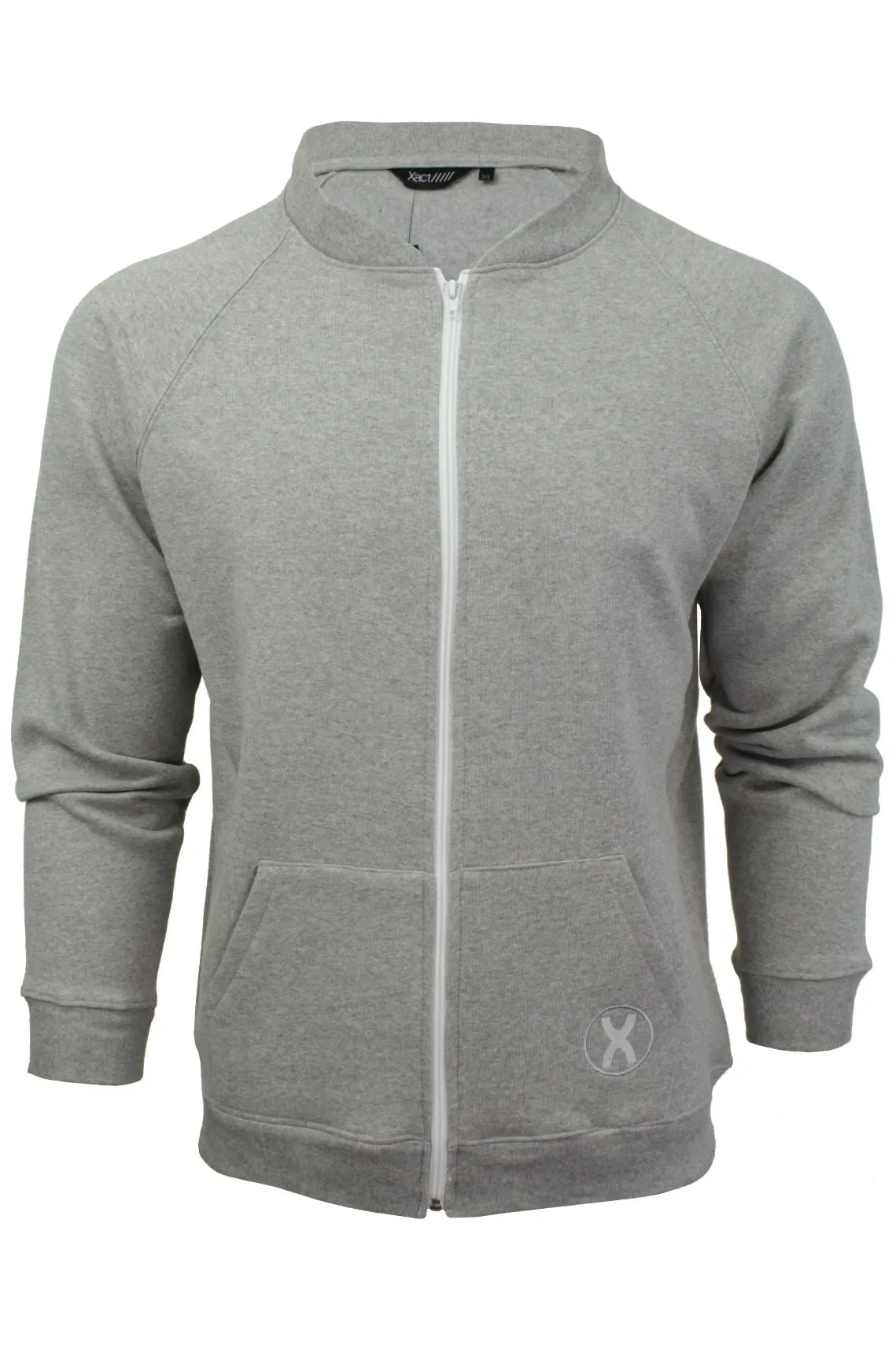 Xact Mens Zip Through Sweatshirt Jumper - Long Sleeved